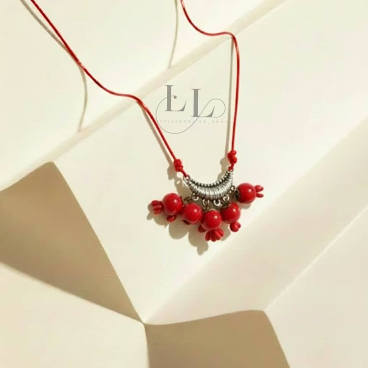 گردنبند رو مانتویی بلند یلدایی